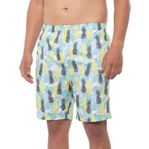 Laguna Swim Shorts Mens Medium GRN Long Board Volley Trunk Built In Brief New
